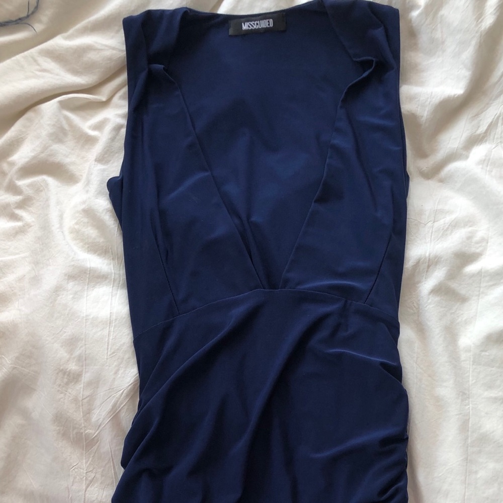 Low cut slinky dress